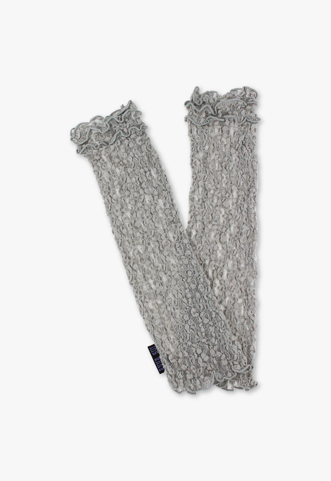 Lamé Lace Arm Covers in Organic Cotton Blend