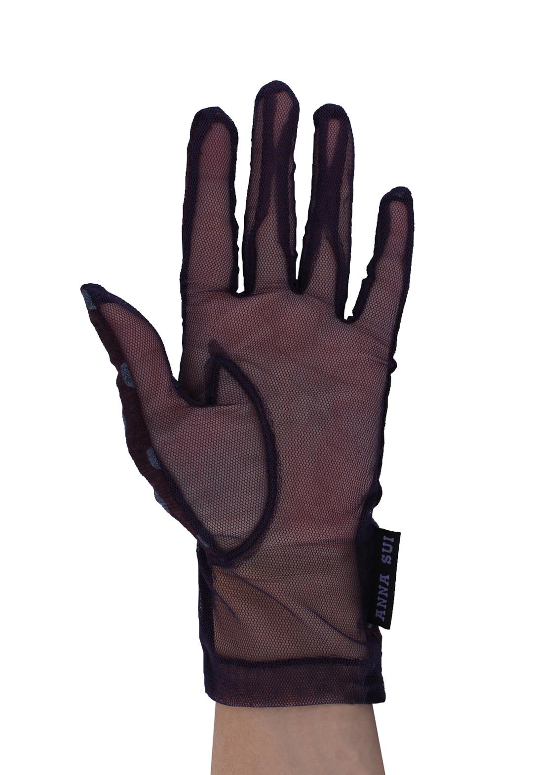 櫻桃圖案的防紫外線短手套