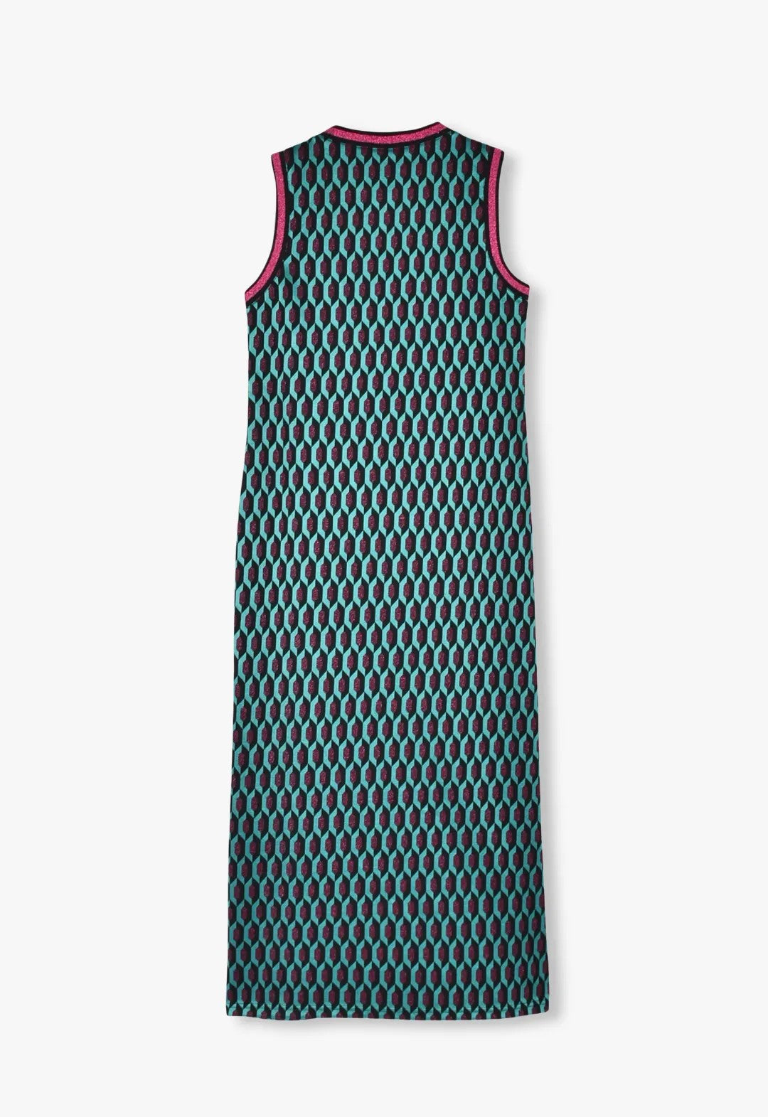 GLITTER GEO JACQUARD LONG VEST