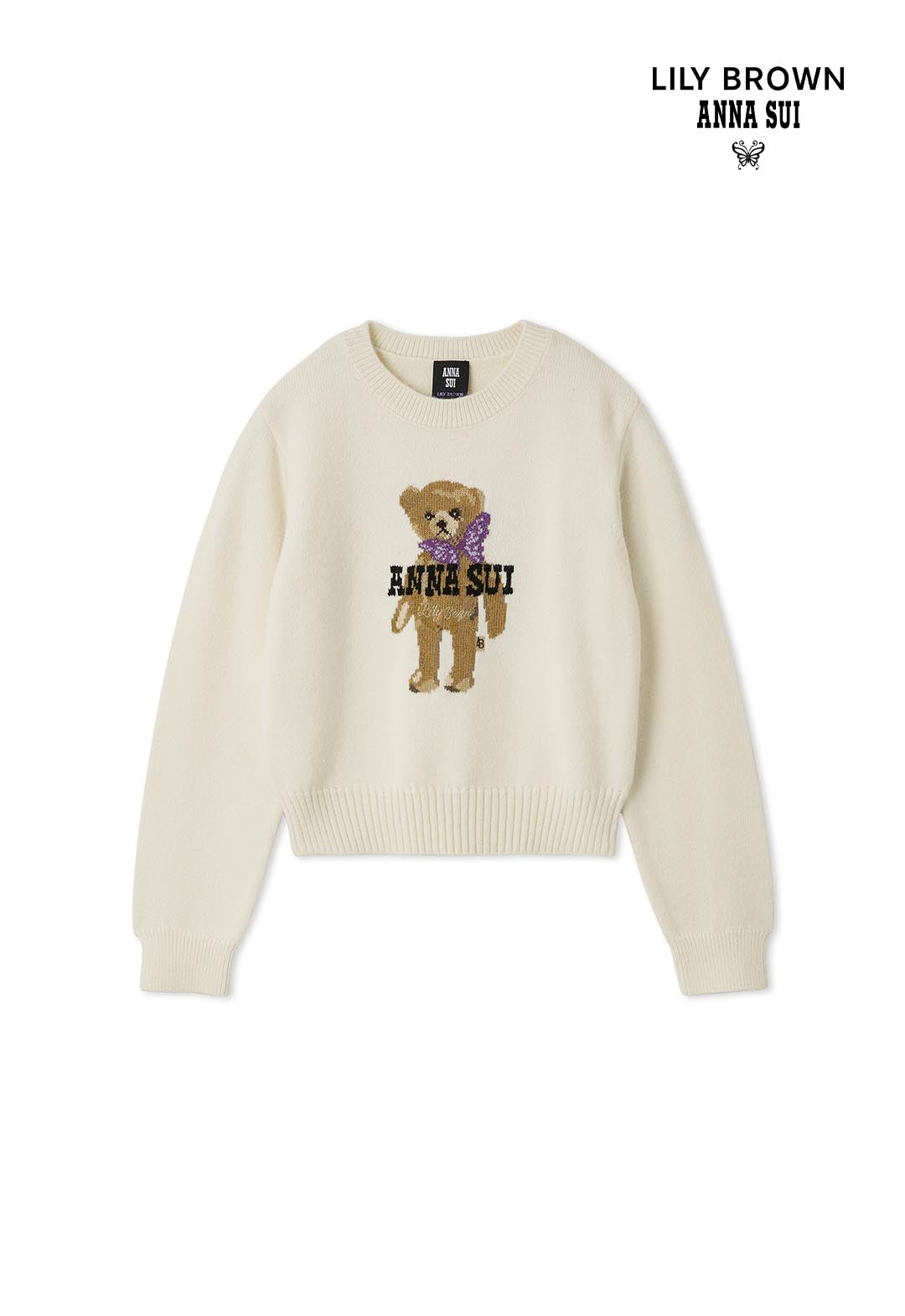 【LILY BROWN ×ANASUI】バタフライLily Bearニット