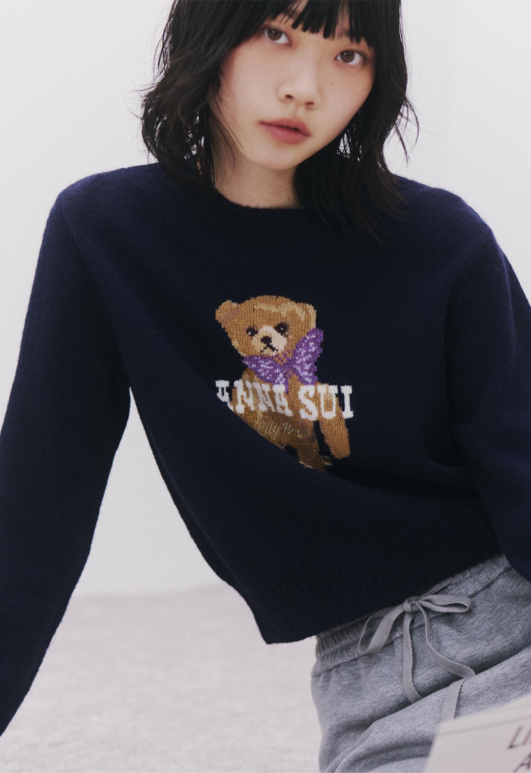 【LILY BROWN ×ANASUI】バタフライLily Bearニット