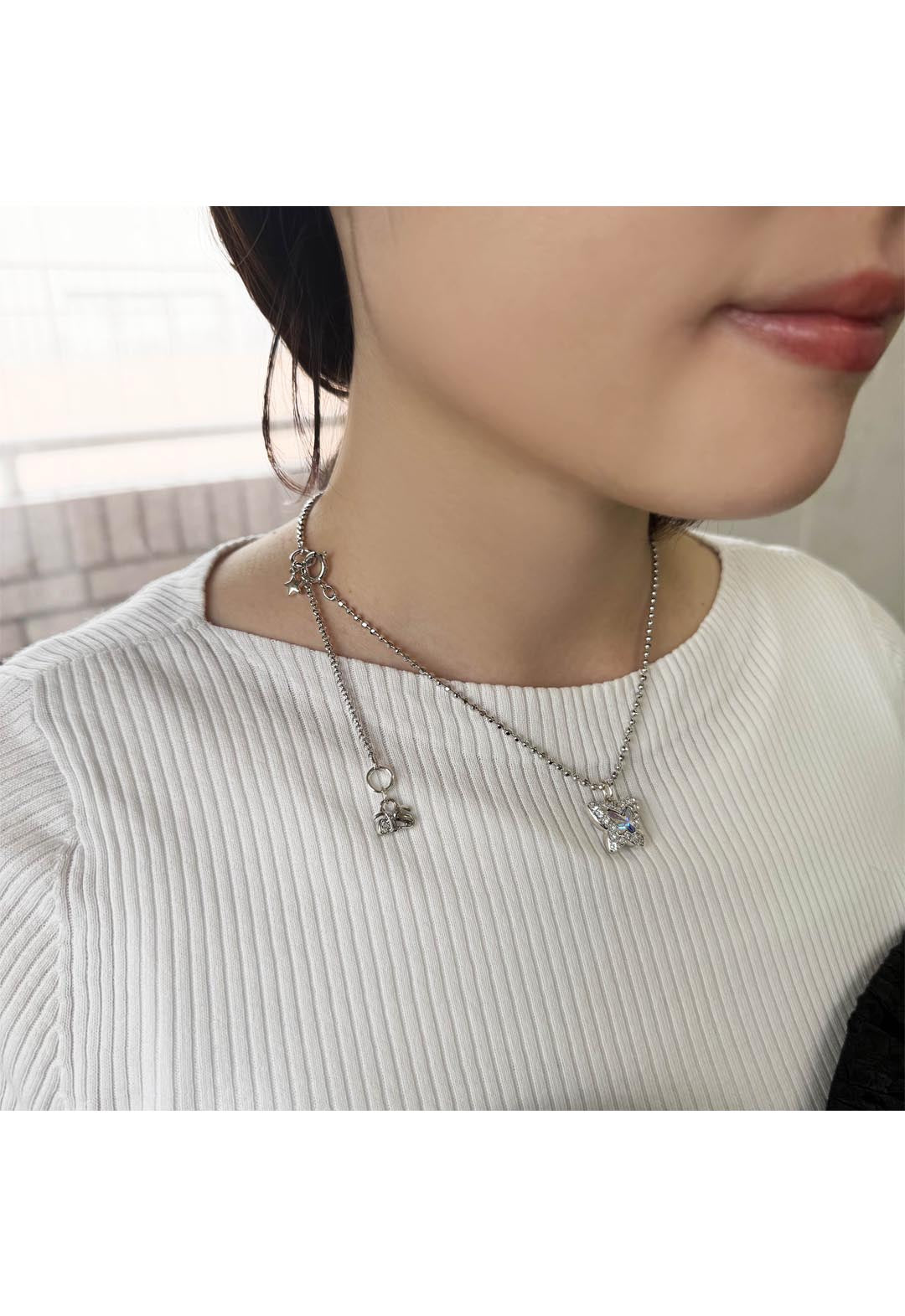 【オンラインストア限定】スパークルバタフライモチーフ ネックレス