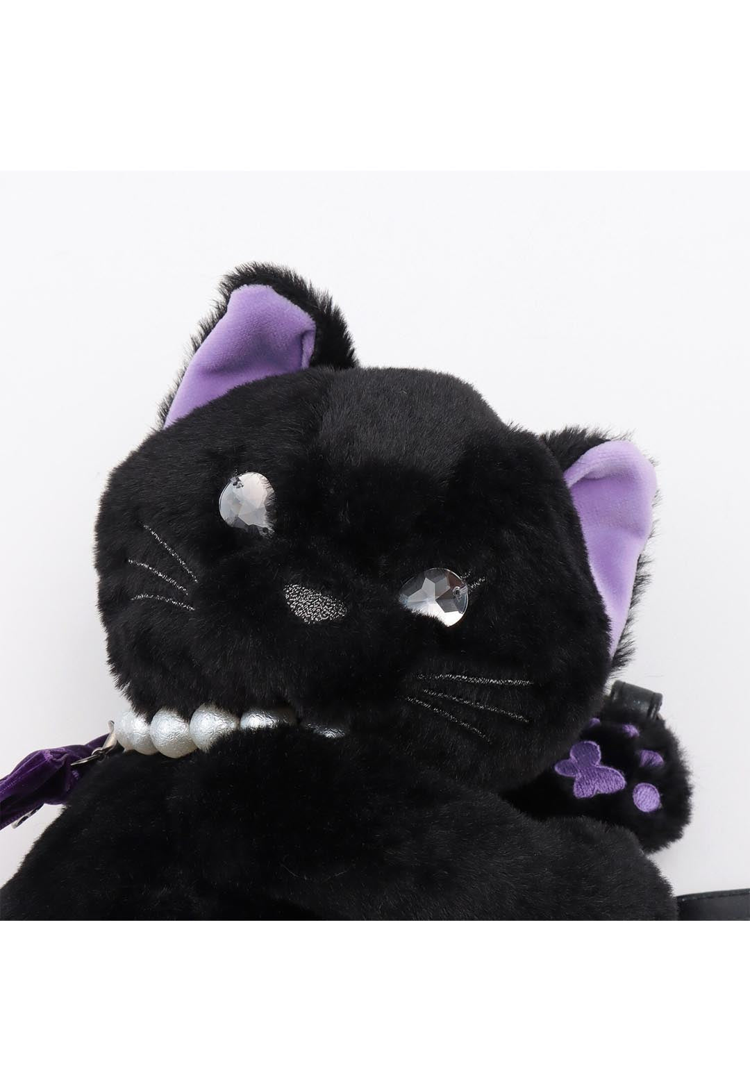 Cat plush shoulder bag