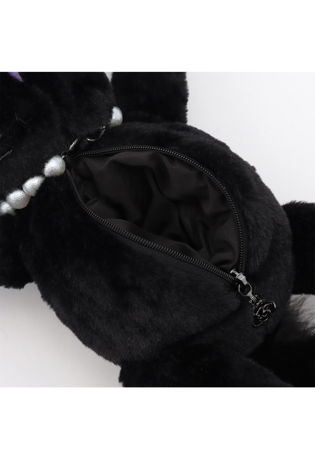Cat plush shoulder bag