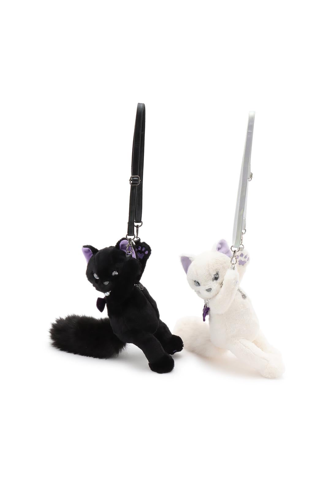 Cat plush shoulder bag