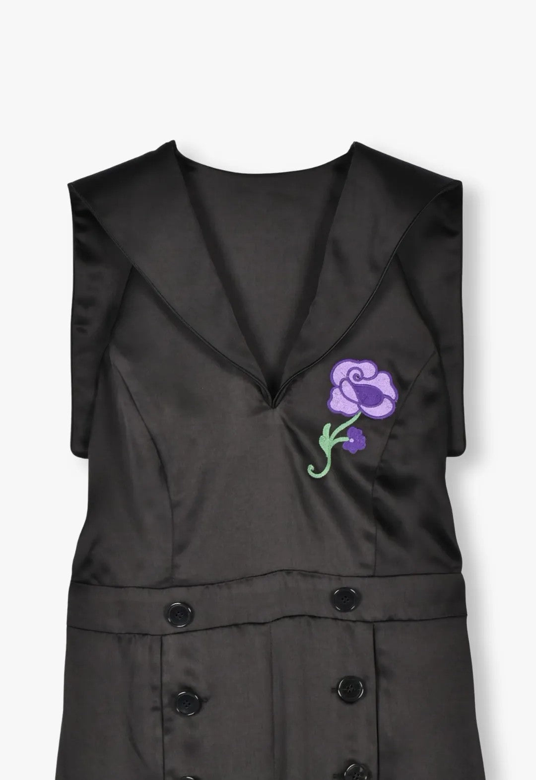 BOUDOIR SATIN EMBROIDERED JUMPSUIT