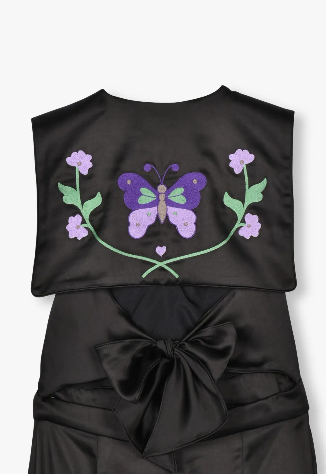 BOUDOIR SATIN EMBROIDERED JUMPSUIT