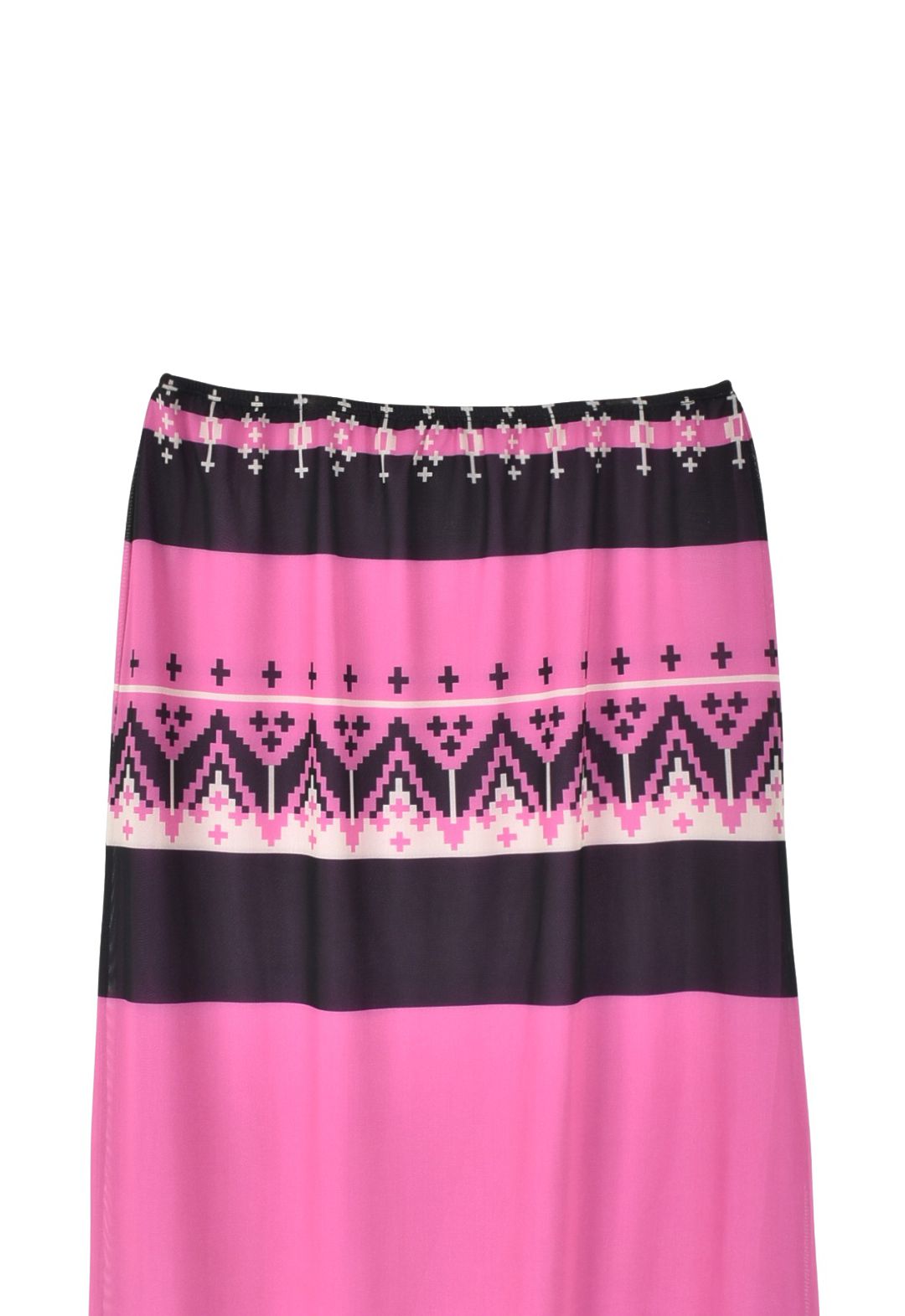 FAIR ISLE MESH SKIRT