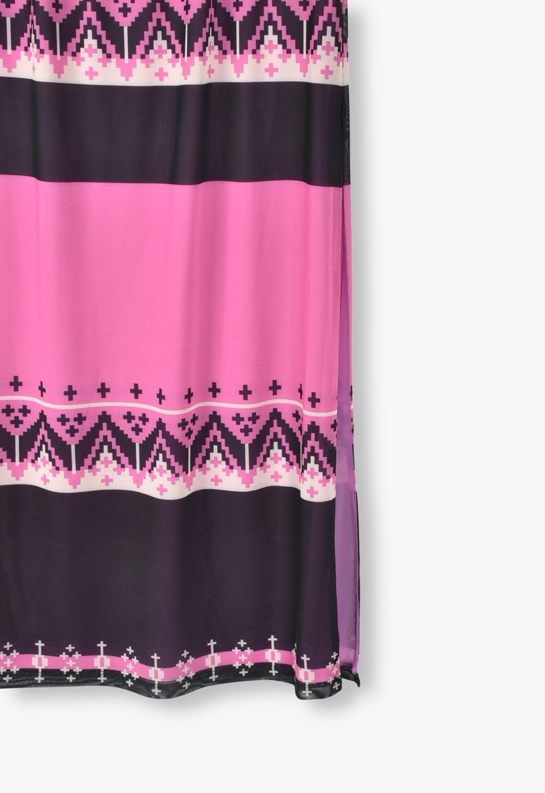 FAIR ISLE MESH SKIRT