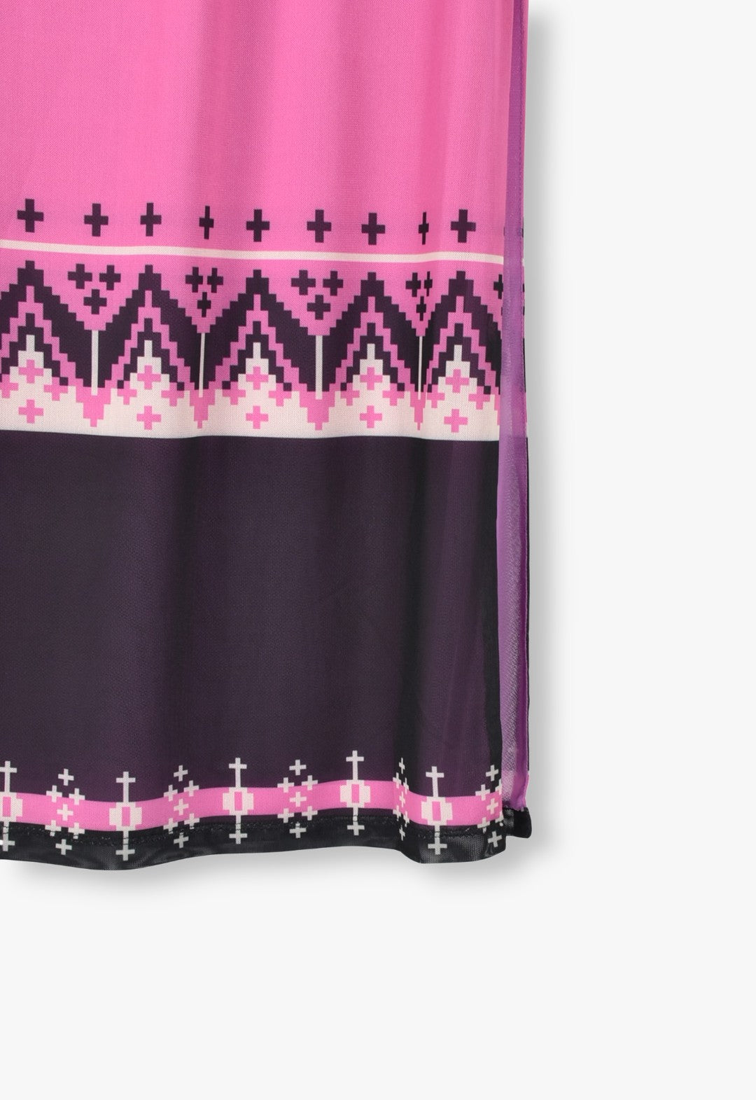 FAIR ISLE MESH SKIRT