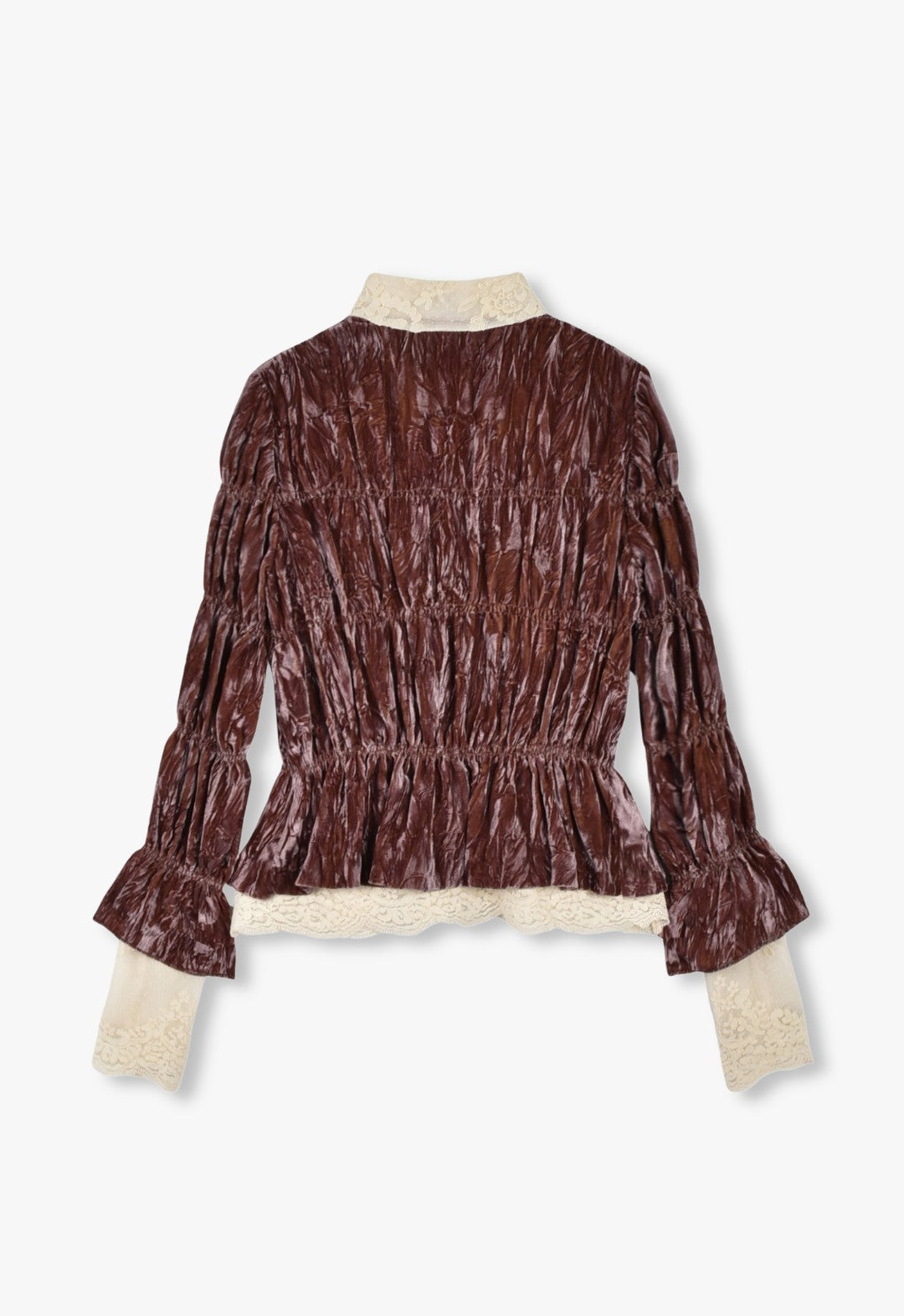 CRUSHED VELVET VICTORIAN BLOUSE
