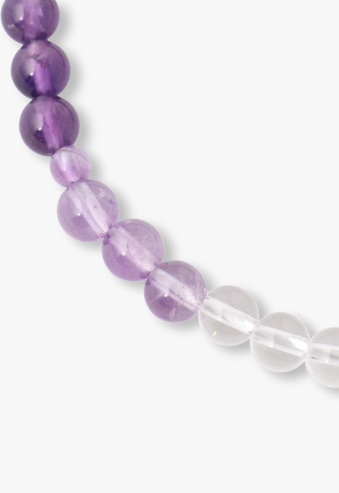 Purple crystal gradient rosary