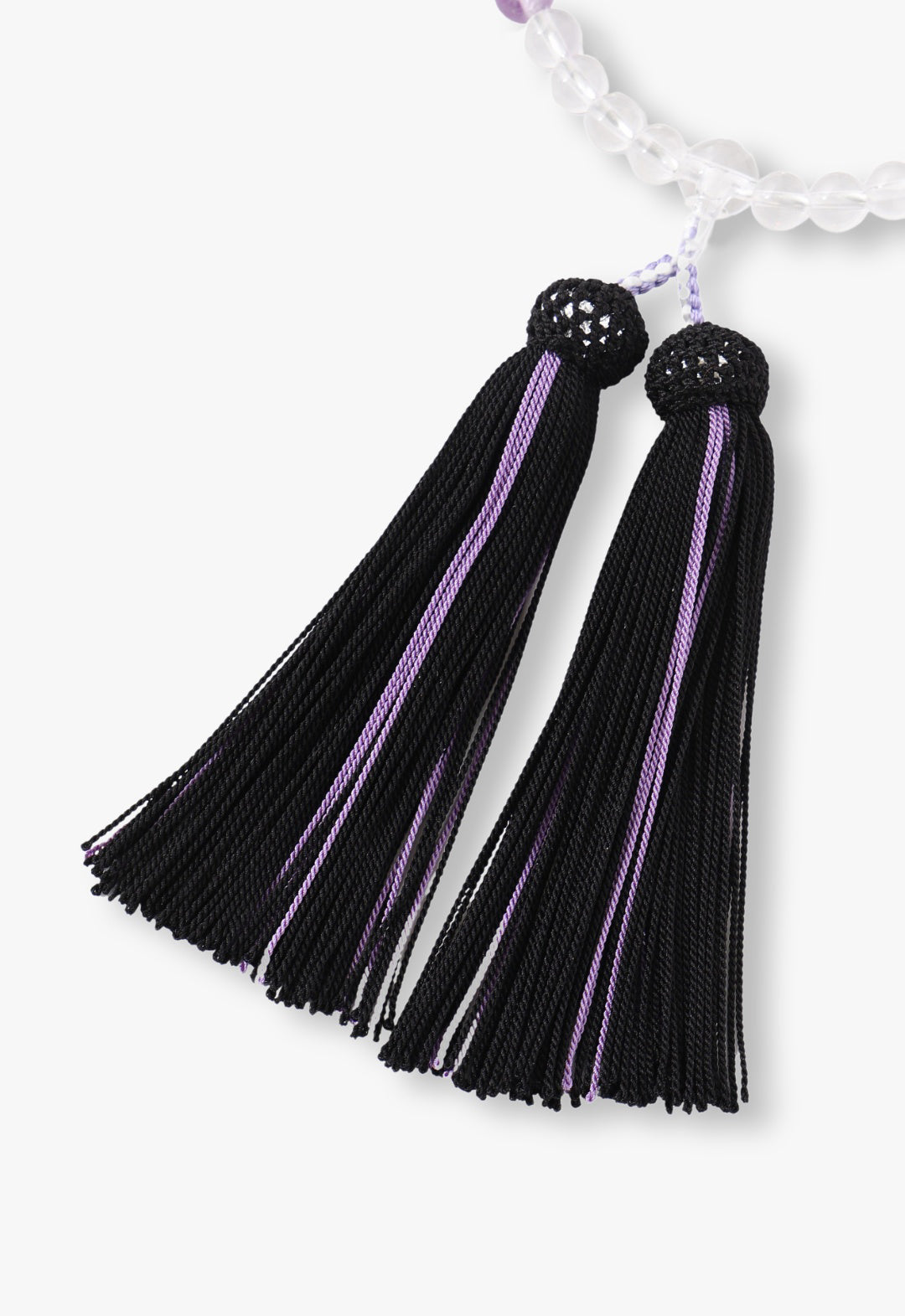 Purple crystal gradient rosary