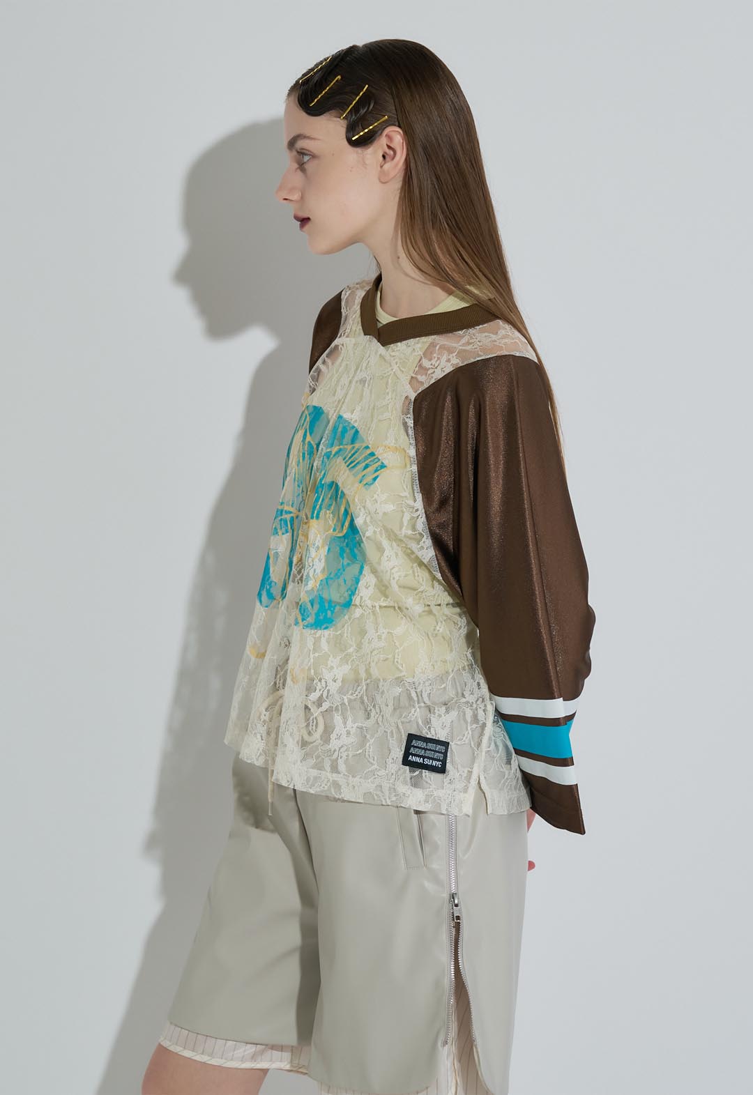 Butterfly print game shirt