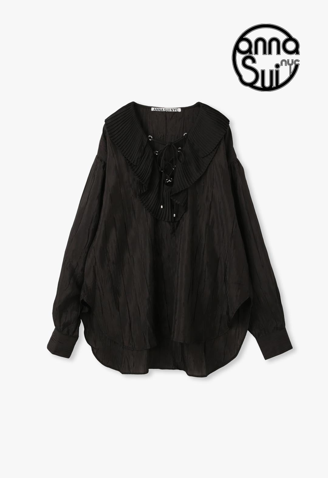 lace-up blouse