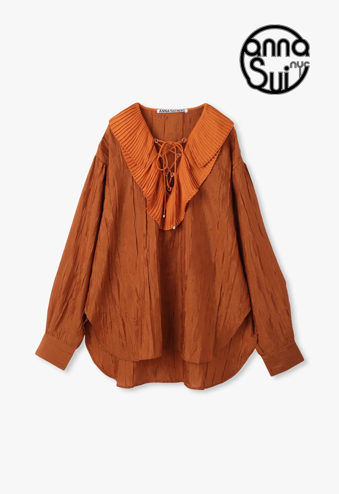lace-up blouse