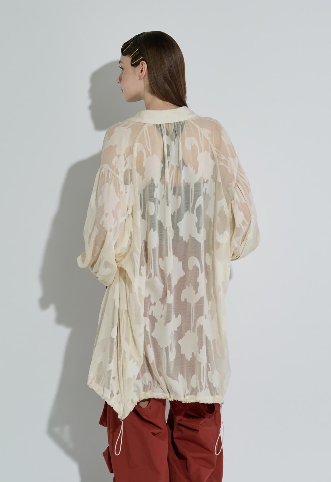 Jacquard color-coordinated shirt