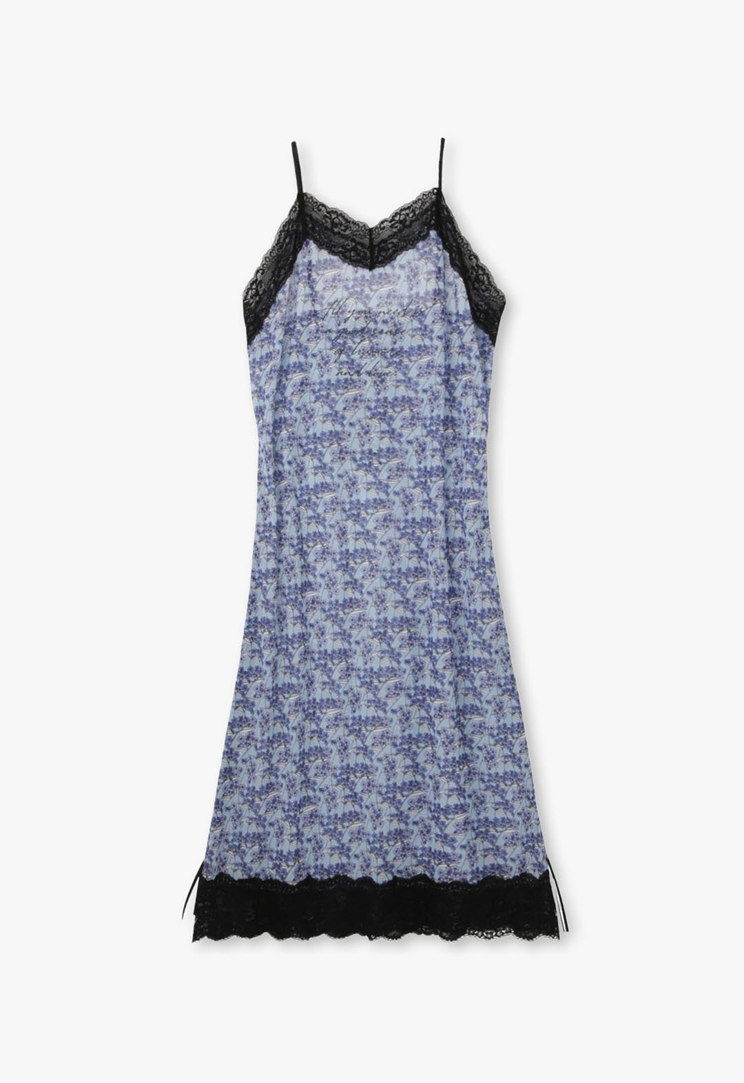 Side ribbon sheer cami