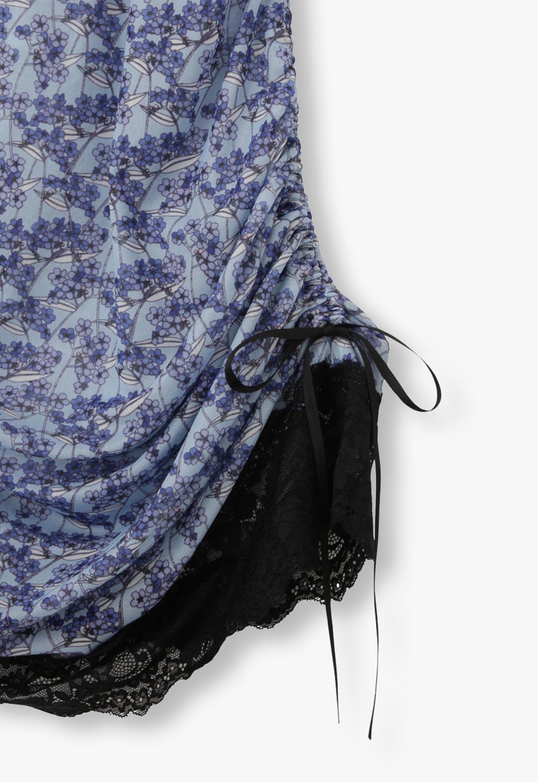 Side ribbon sheer cami