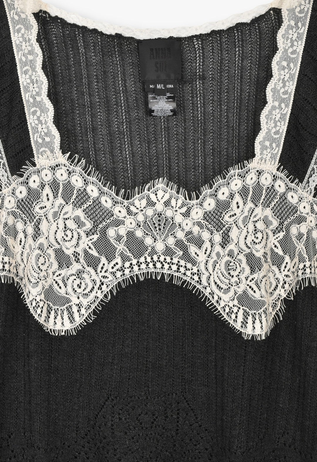 LINGERIE LACE KNIT CAMISOLE