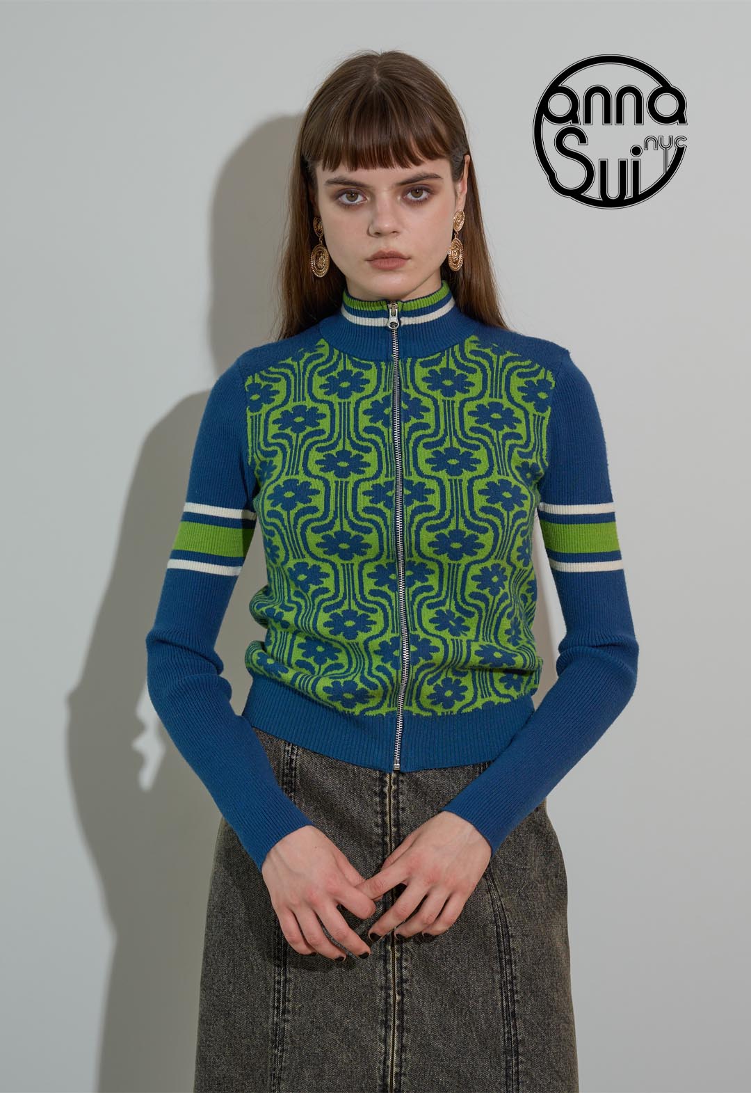 Ski knit blouson