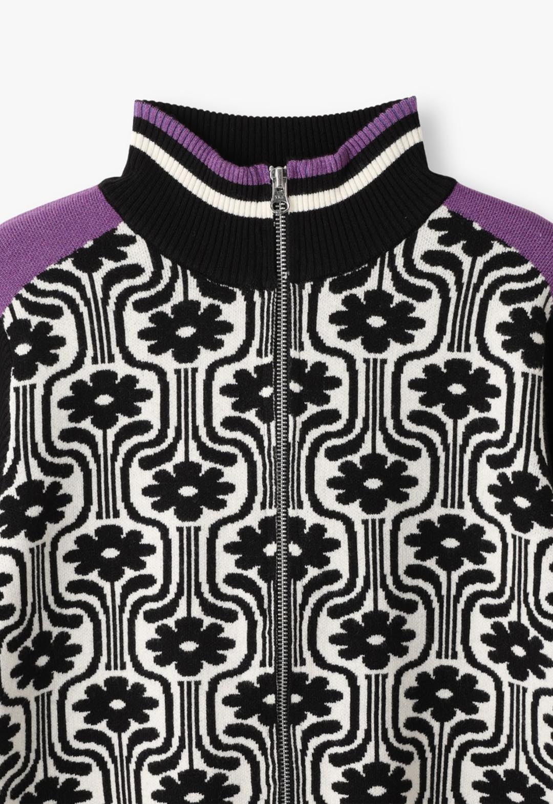Ski knit blouson