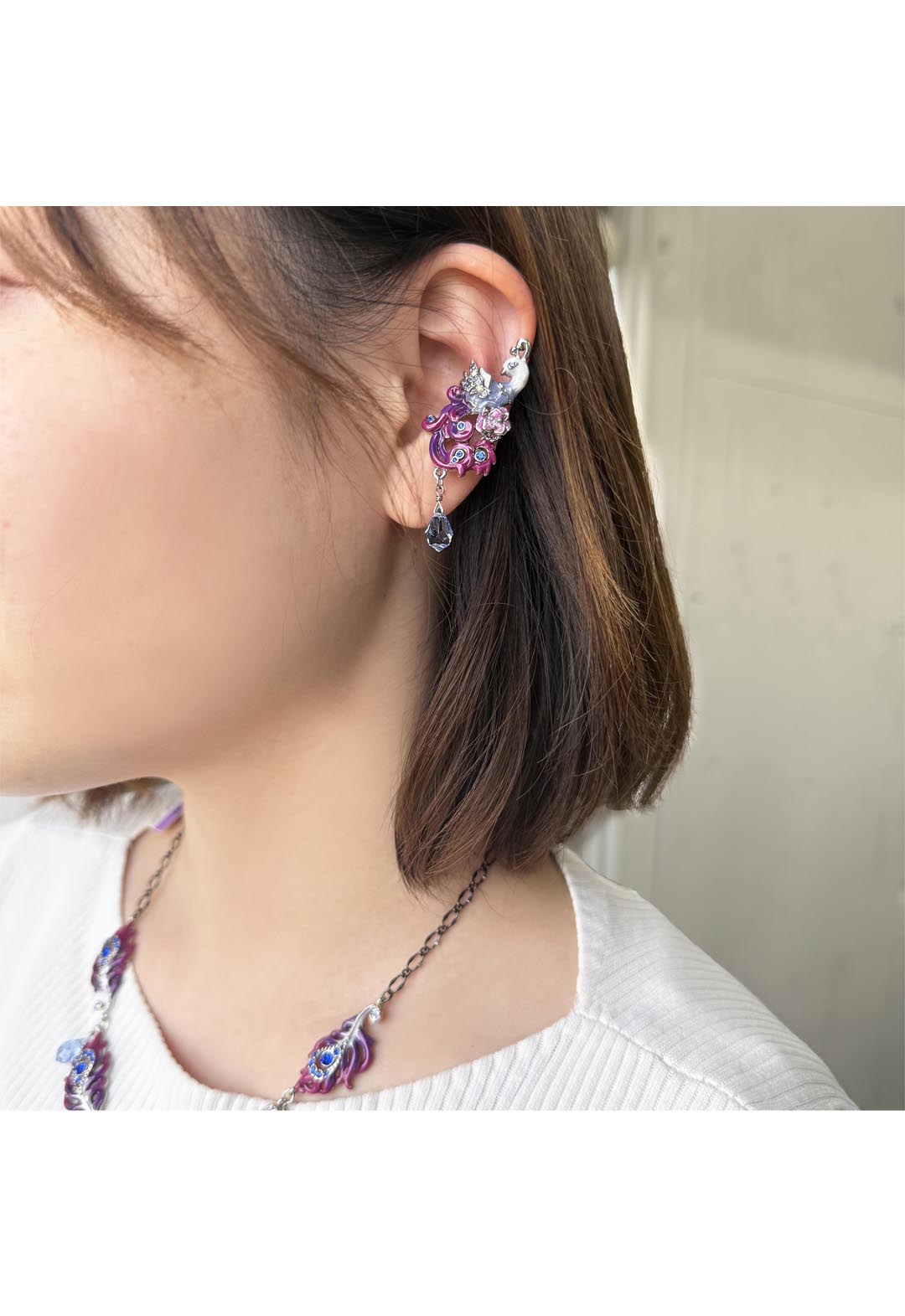 フェニックス モチーフ イヤーカフ