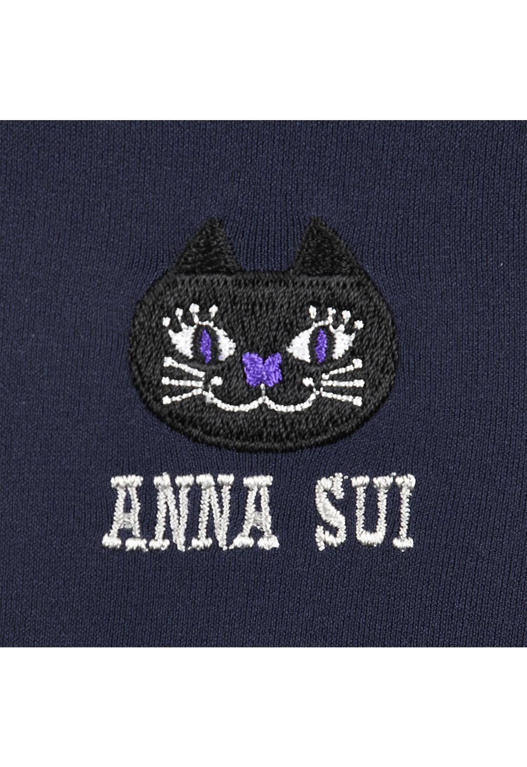 One-point logo embroidered tights