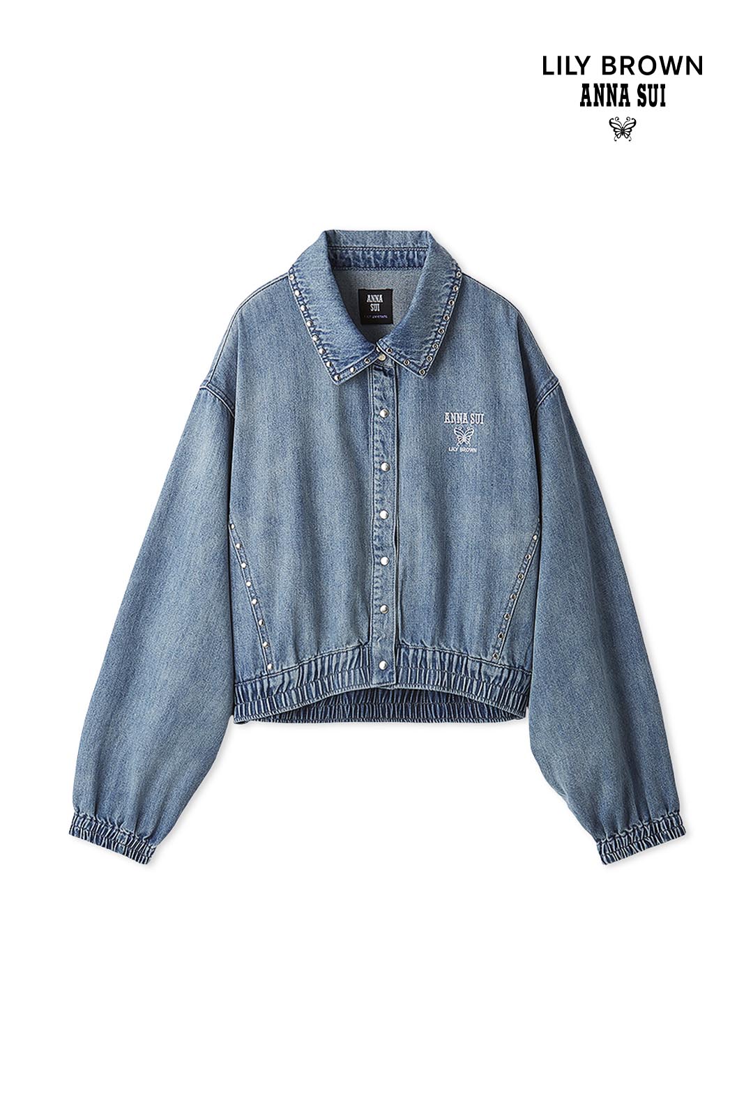 【LILY BROWN×ANNA SUI】スタッズデニムシャツブルゾン