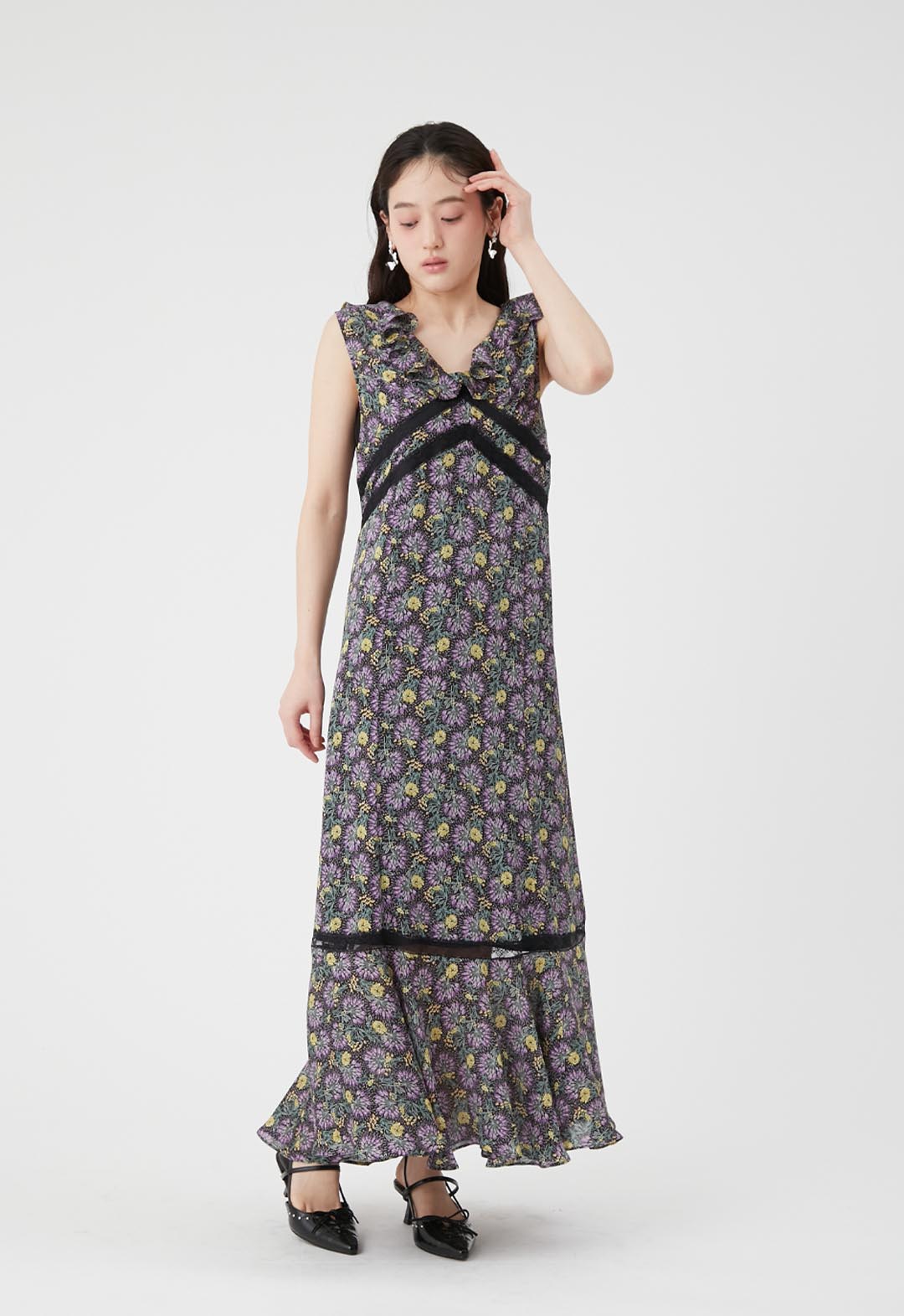 【LILY BROWN×ANNA SUI】Flower Print Dress