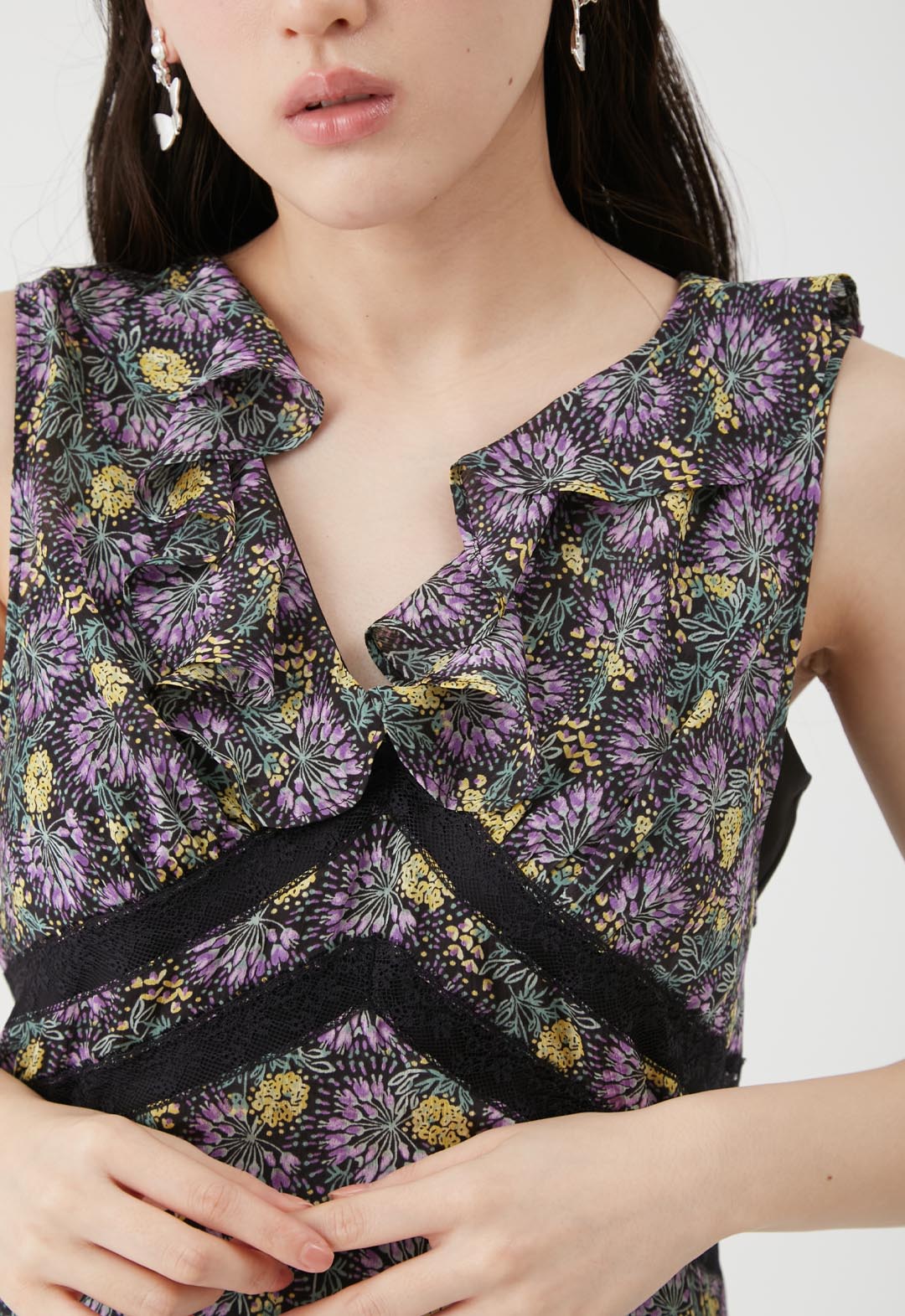 【LILY BROWN×ANNA SUI】Flower Print Dress