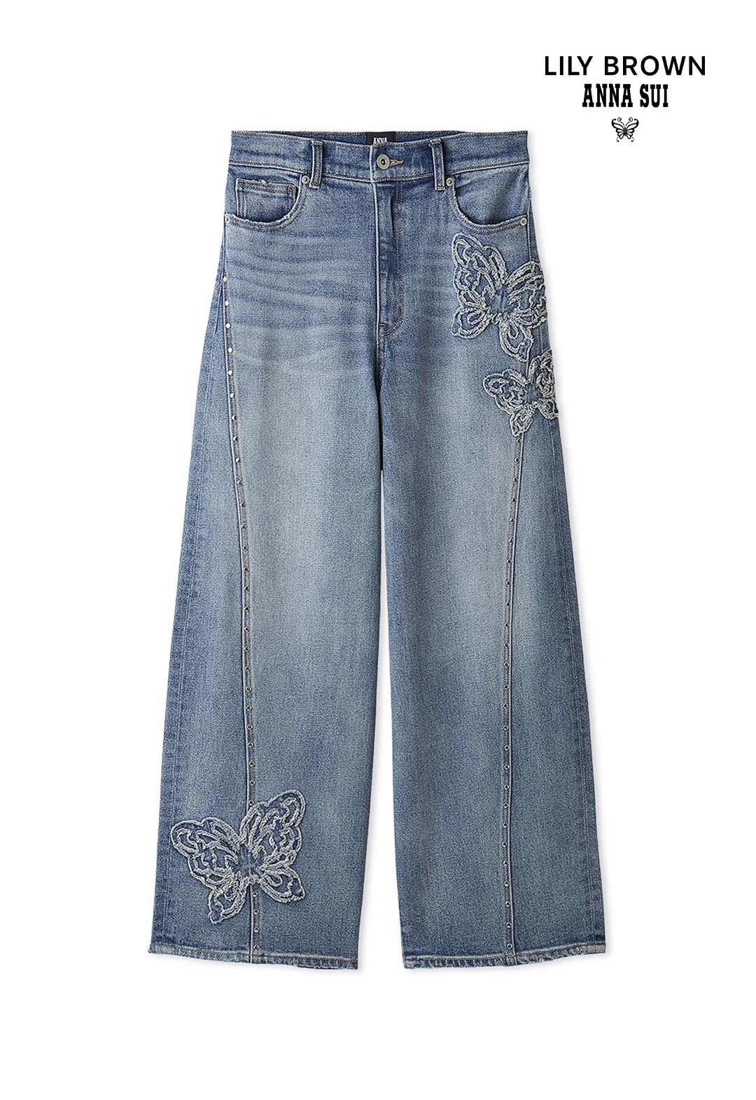 【LILY BROWN×ANNA SUI】Butterfly Wide Denim Pants