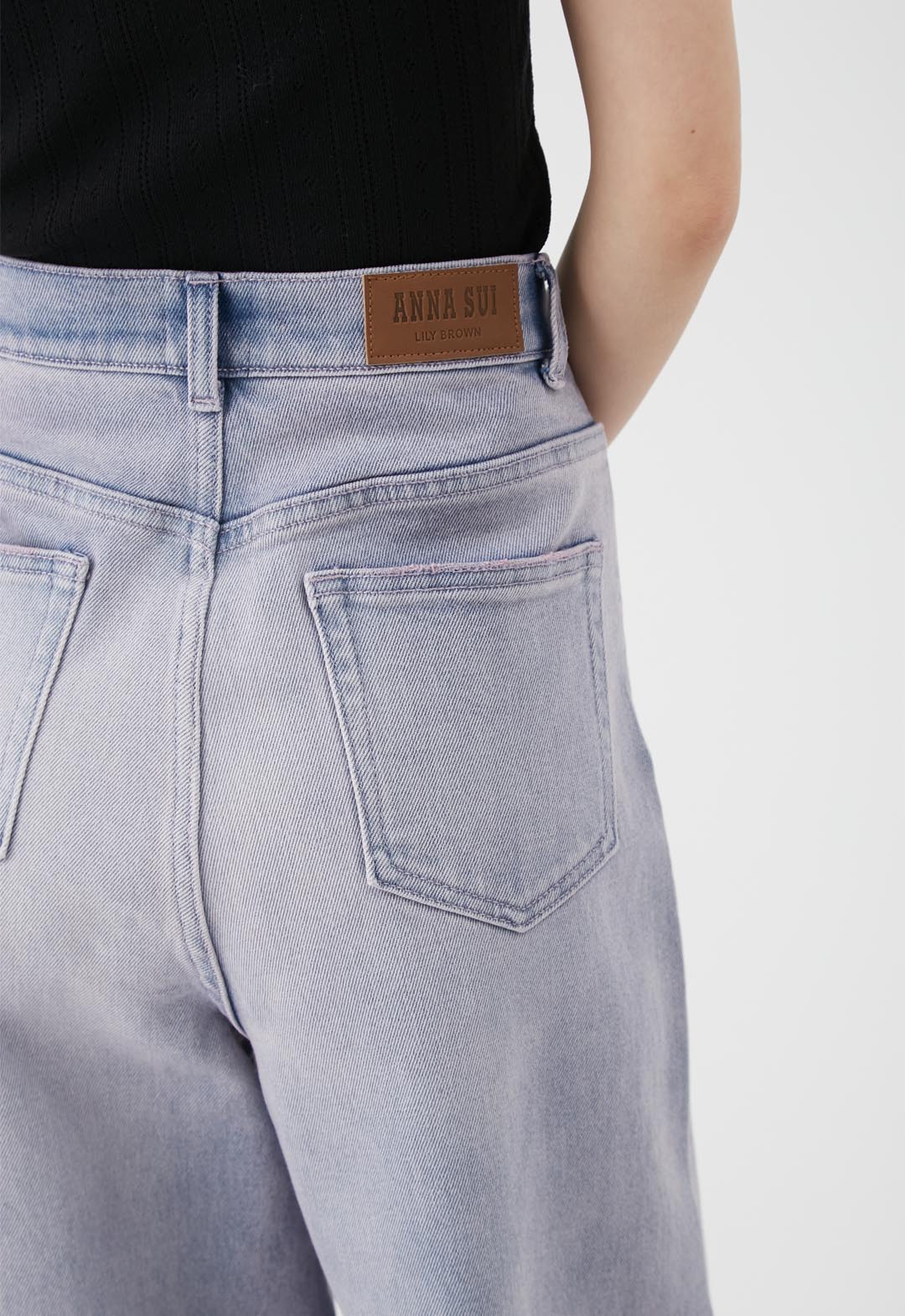【LILY BROWN×ANNA SUI】Butterfly Wide Denim Pants