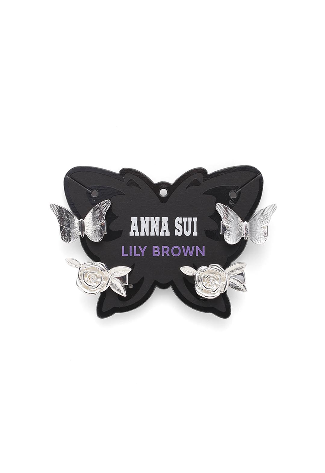 【LILY BROWN×ANNA SUI】Butterfly & Rose Hair Clip Set