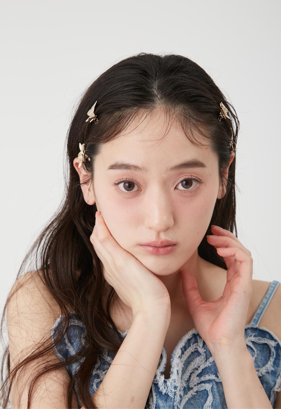 【LILY BROWN×ANNA SUI】Butterfly & Rose Hair Clip Set
