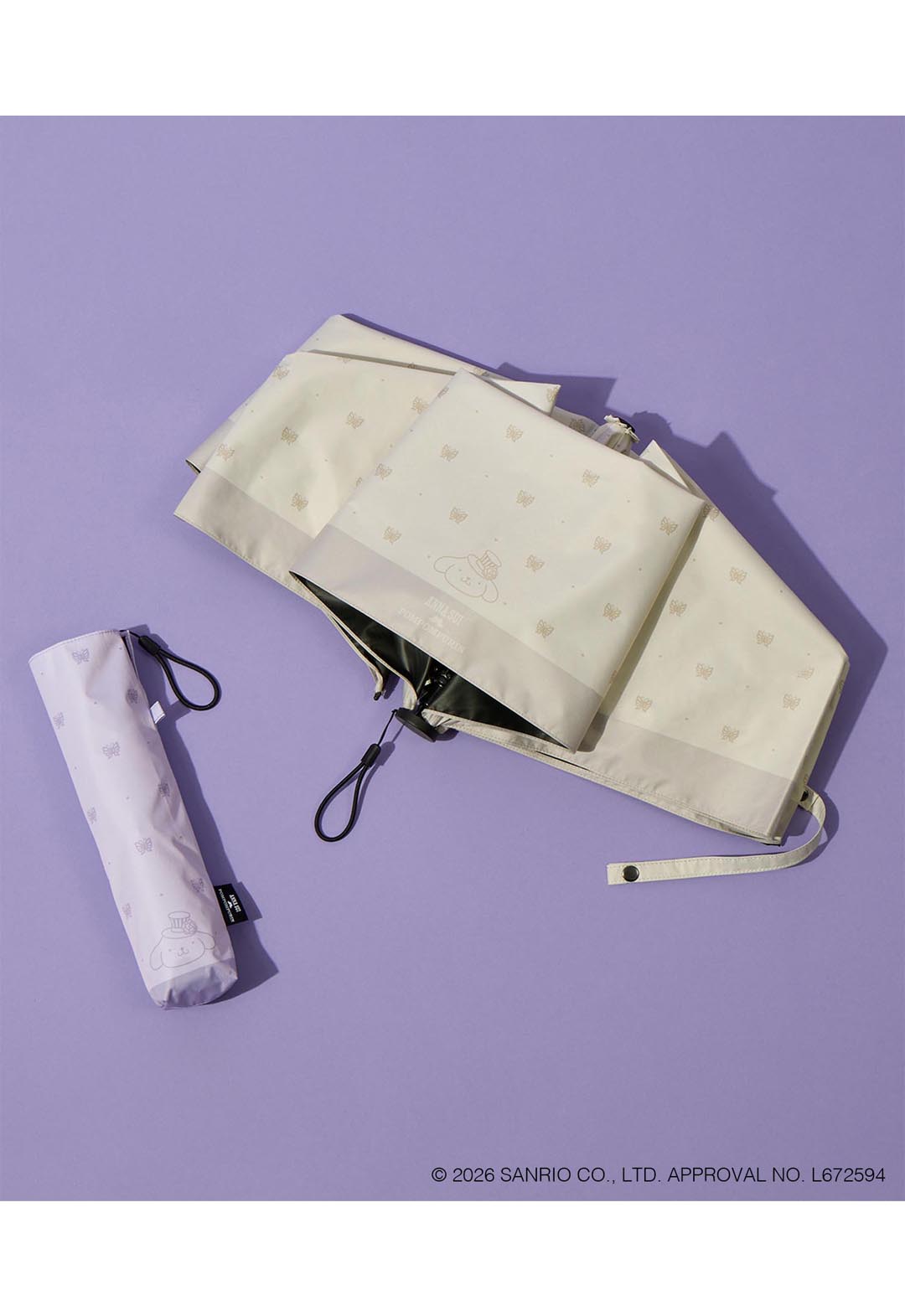 ANNA SUI x Pompompurin All-Weather Folding Umbrella (Two-Tone Pompompurin)