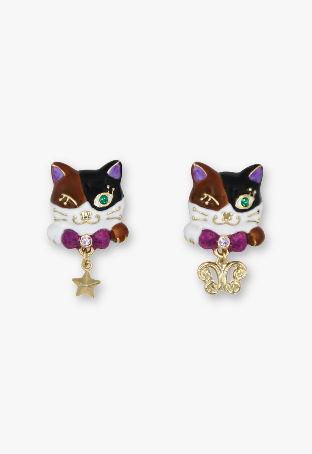 calicoTiTiMotif earrings