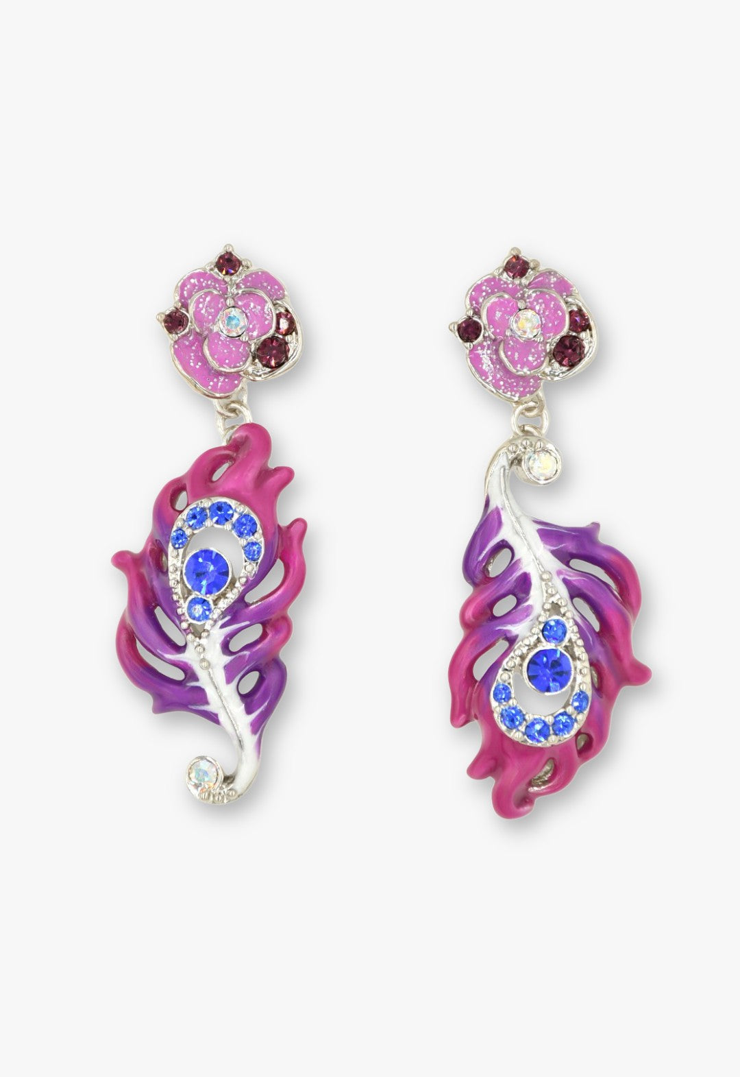Phoenix motif earrings