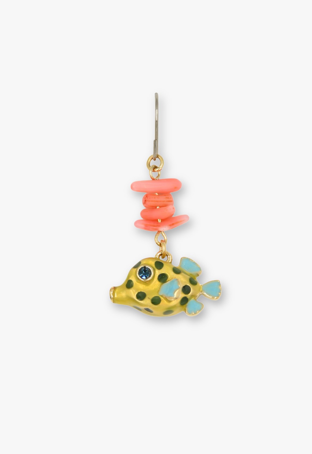 Boxfish motif earrings