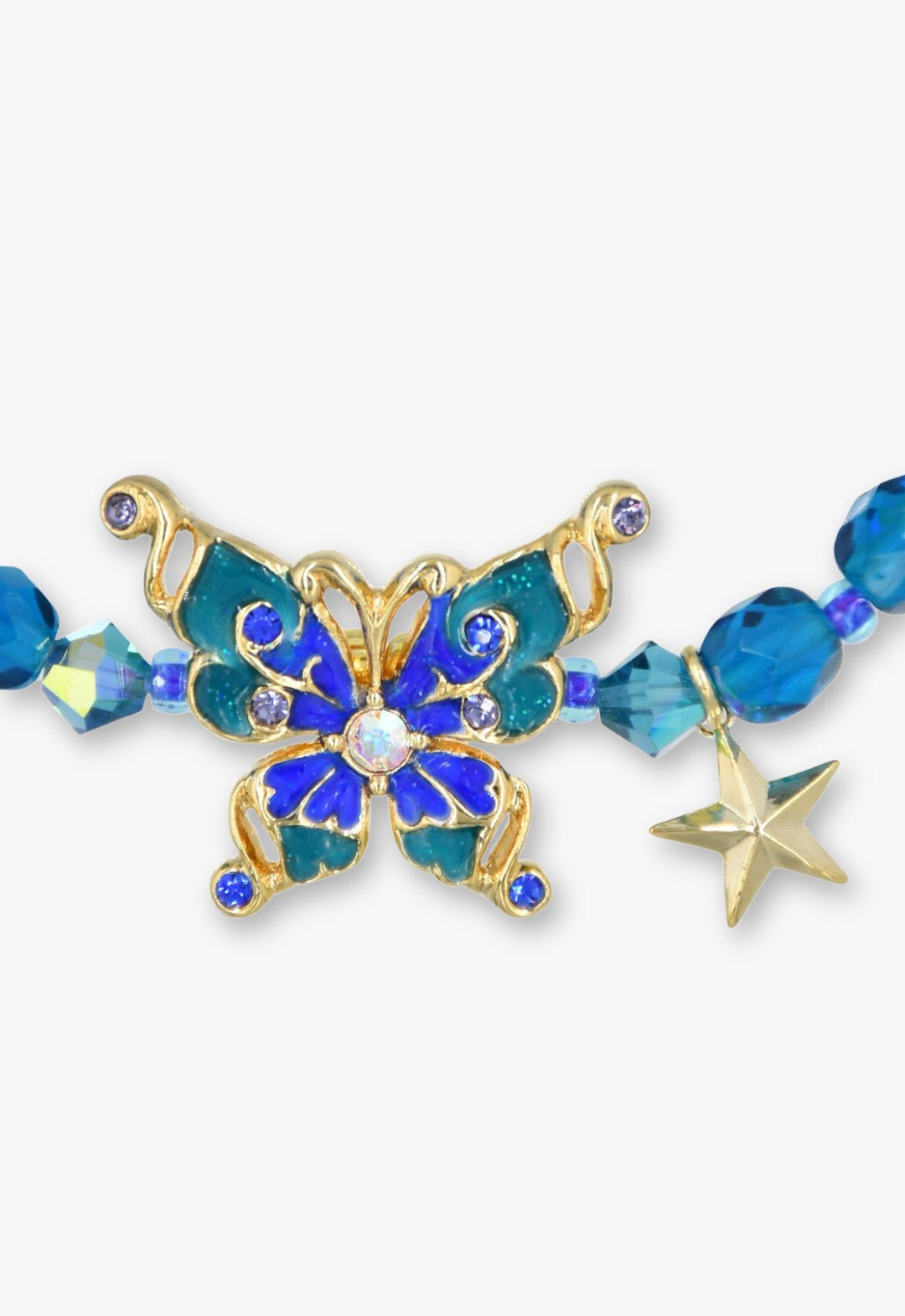 蝶モチーフ ゴムブレスレット