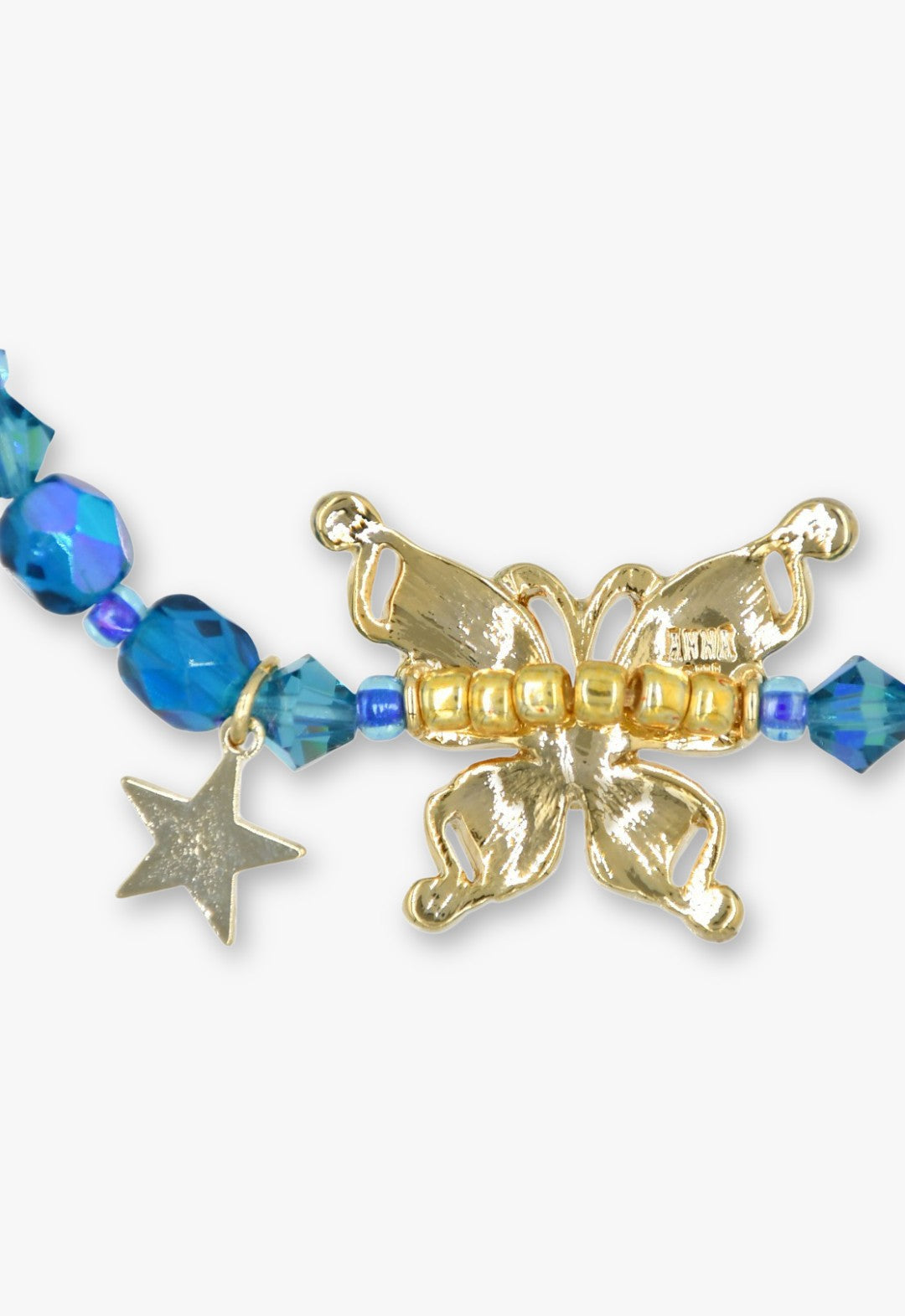 蝶モチーフ ゴムブレスレット