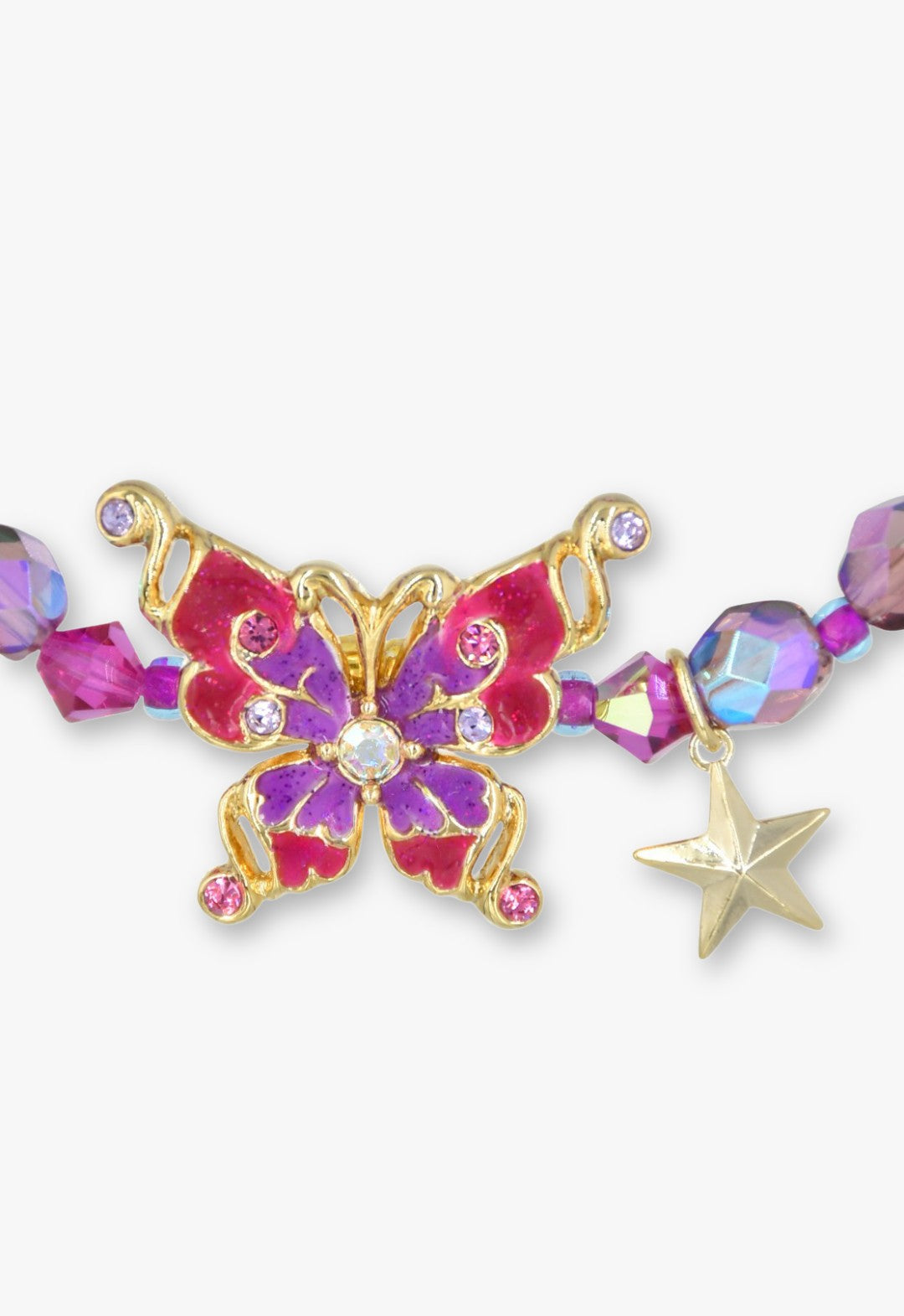 蝶モチーフ ゴムブレスレット