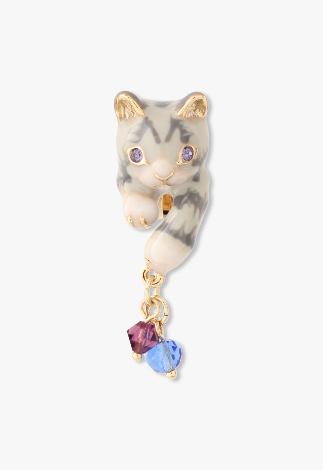 猫图案耳环