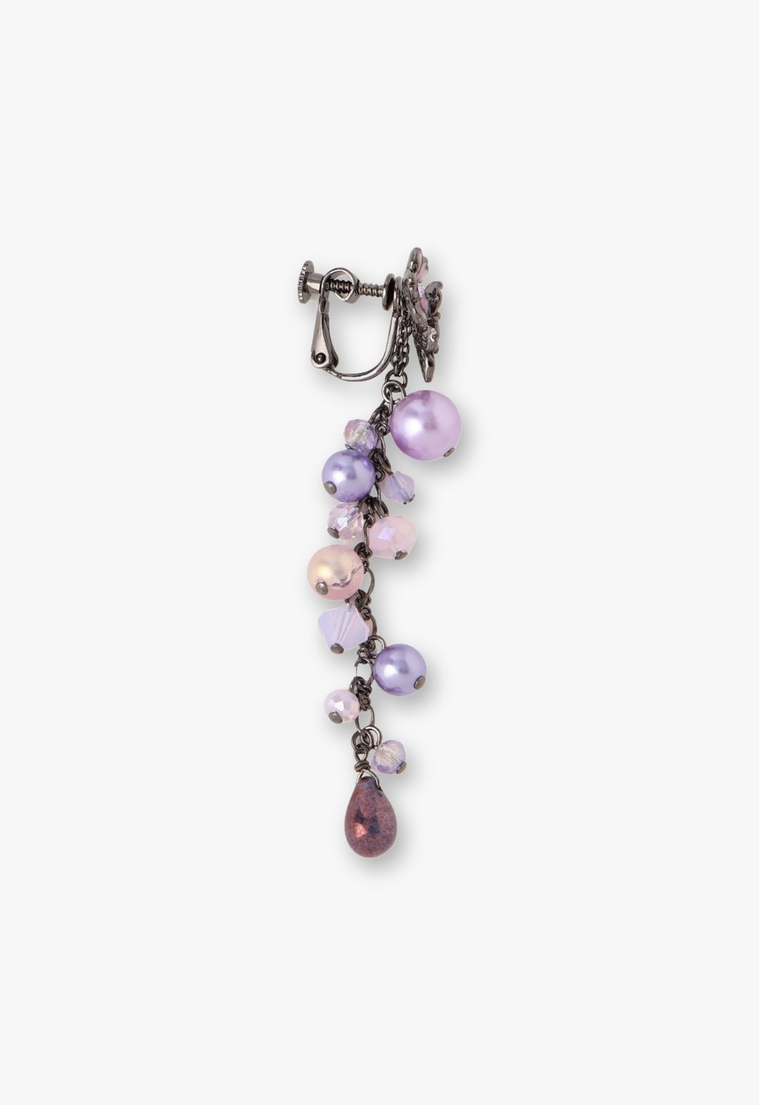 Cherry blossom and butterfly motif earrings