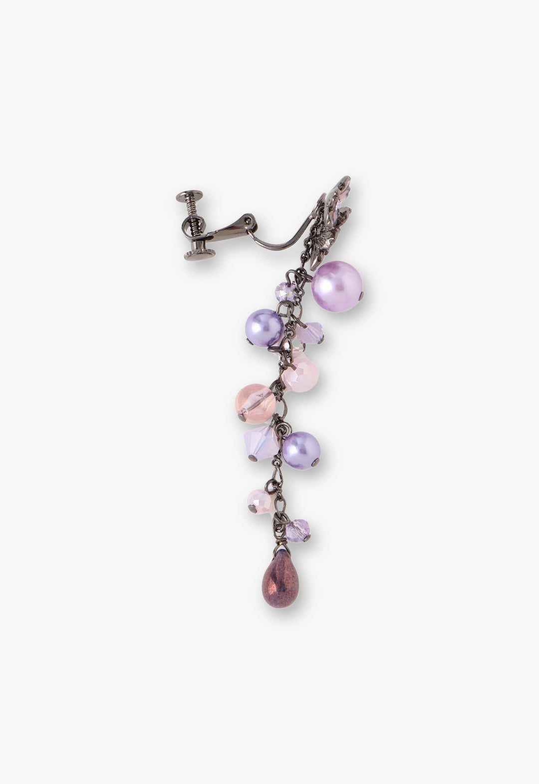 Cherry blossom and butterfly motif earrings