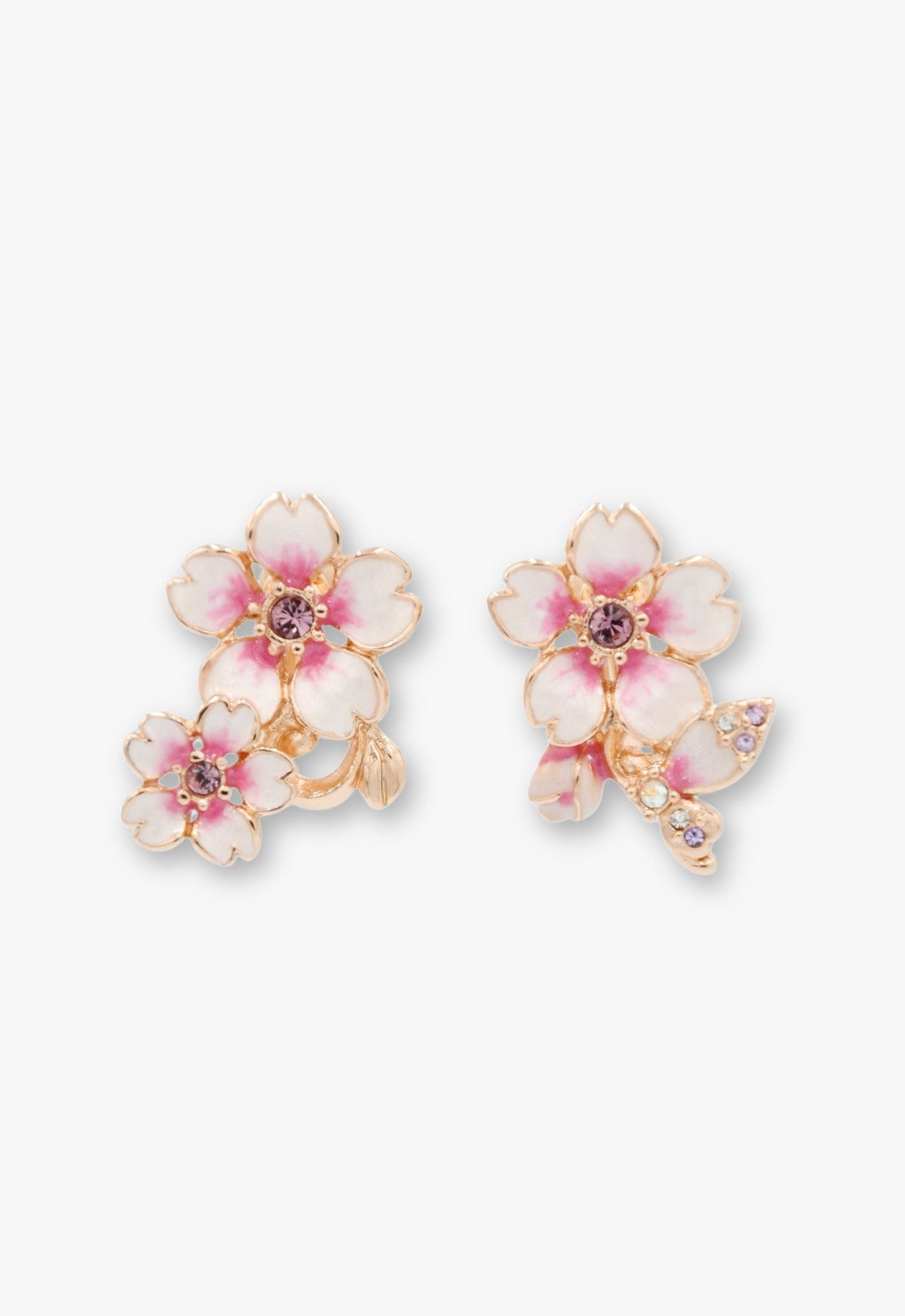 Cherry Blossom Motif Earrings
