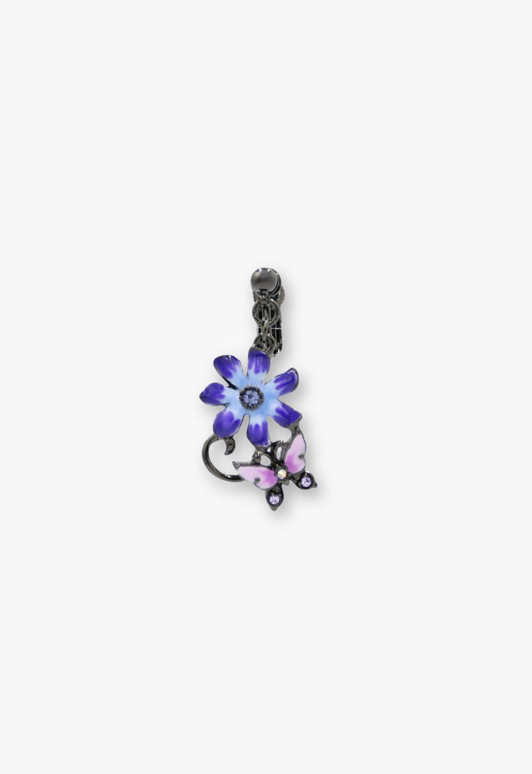 flower motif earrings