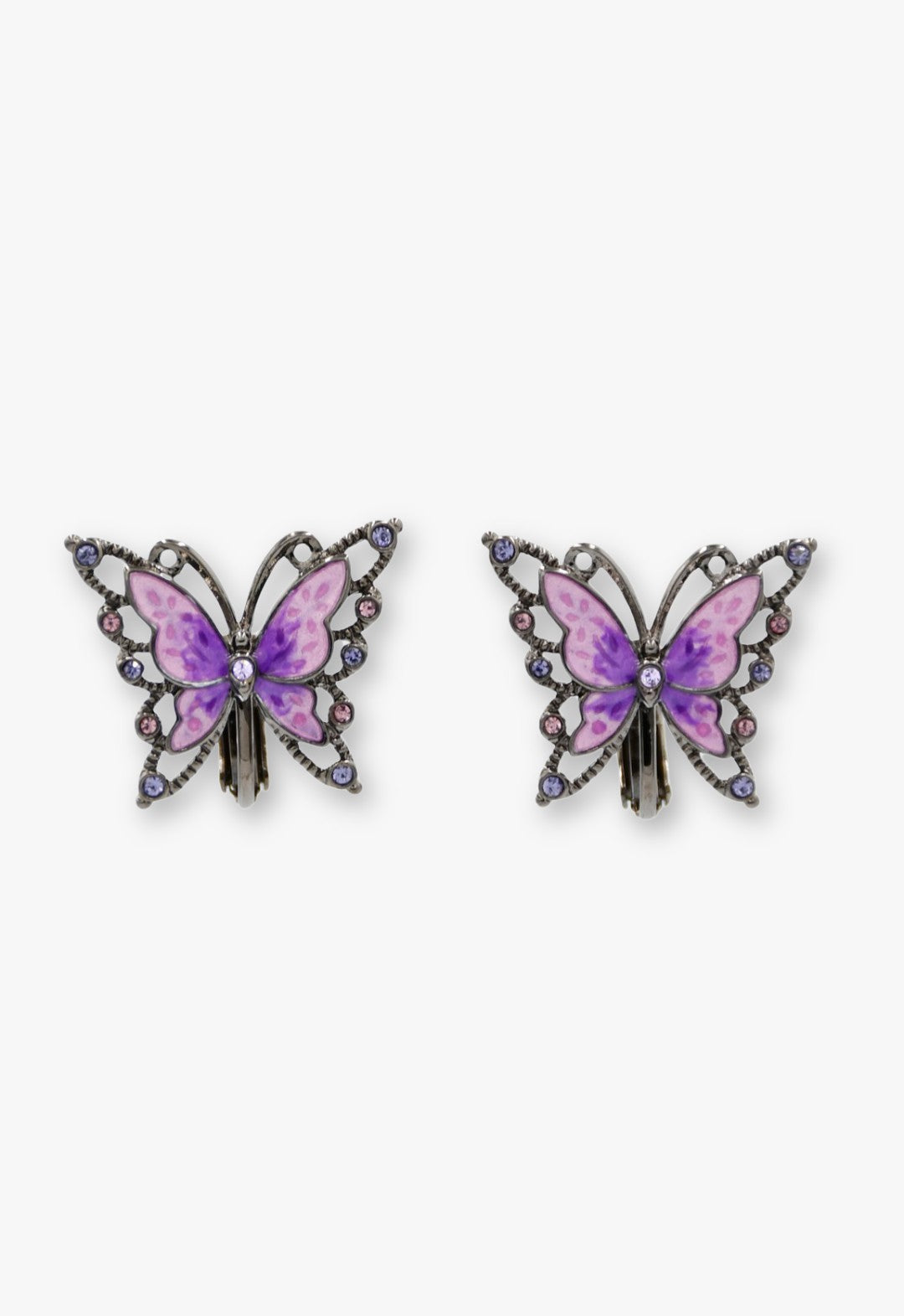 Butterfly motif earrings