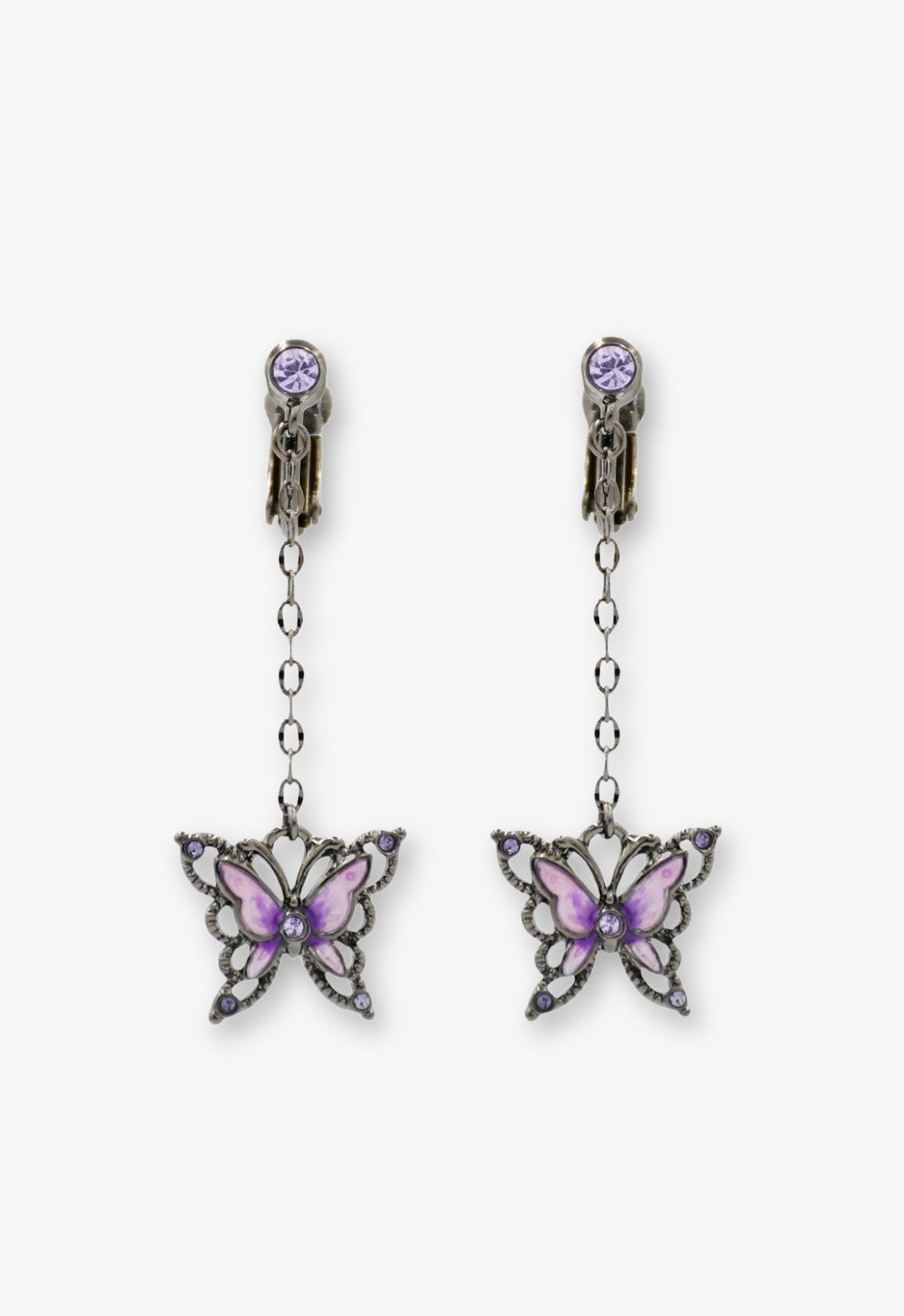 Butterfly motif earrings