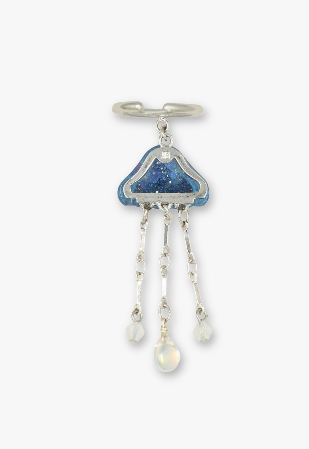 Jellyfish motif ear cuff